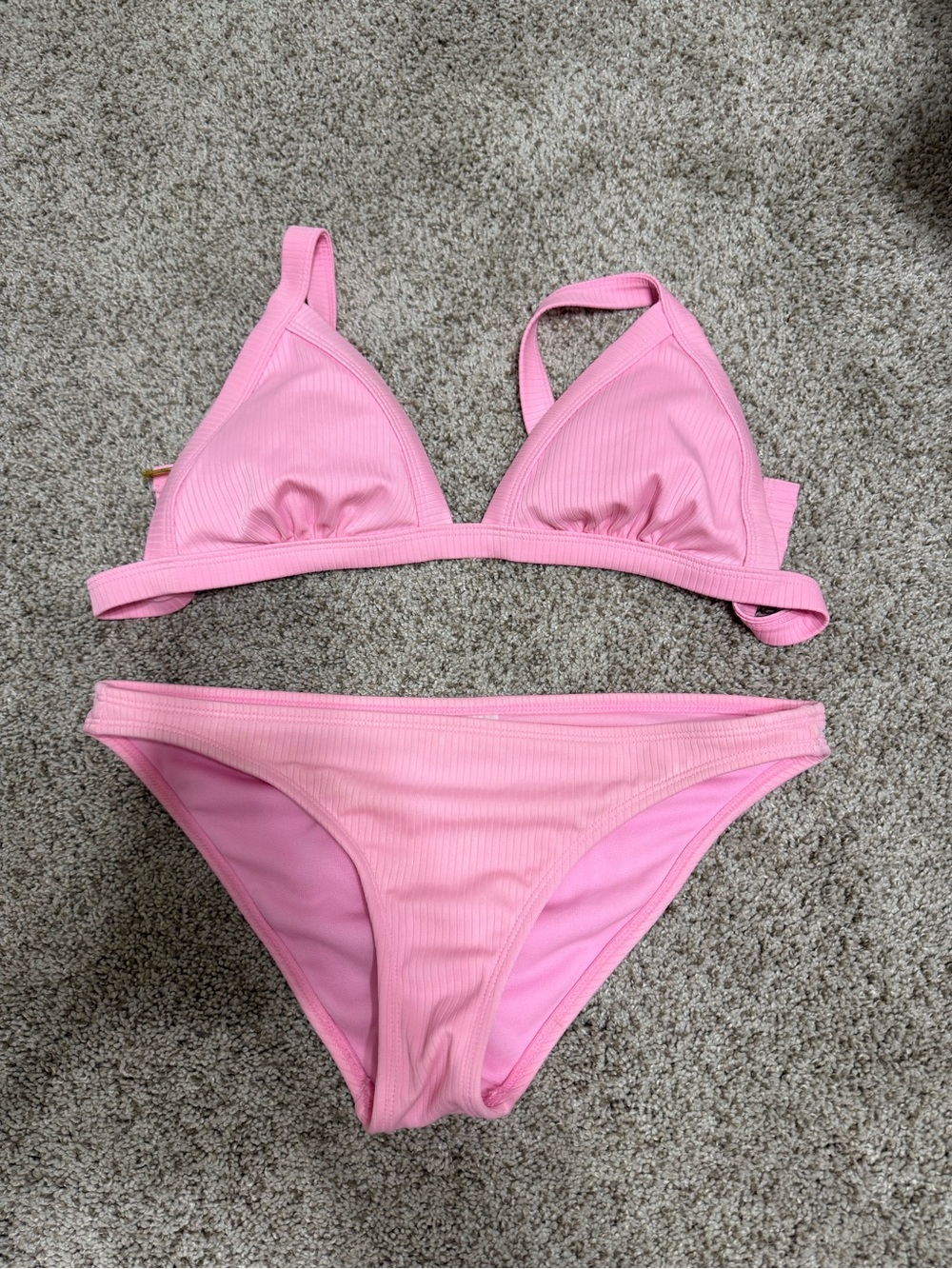 Women’s Xhilaration Pink Ribbed Bikini Swimsuit